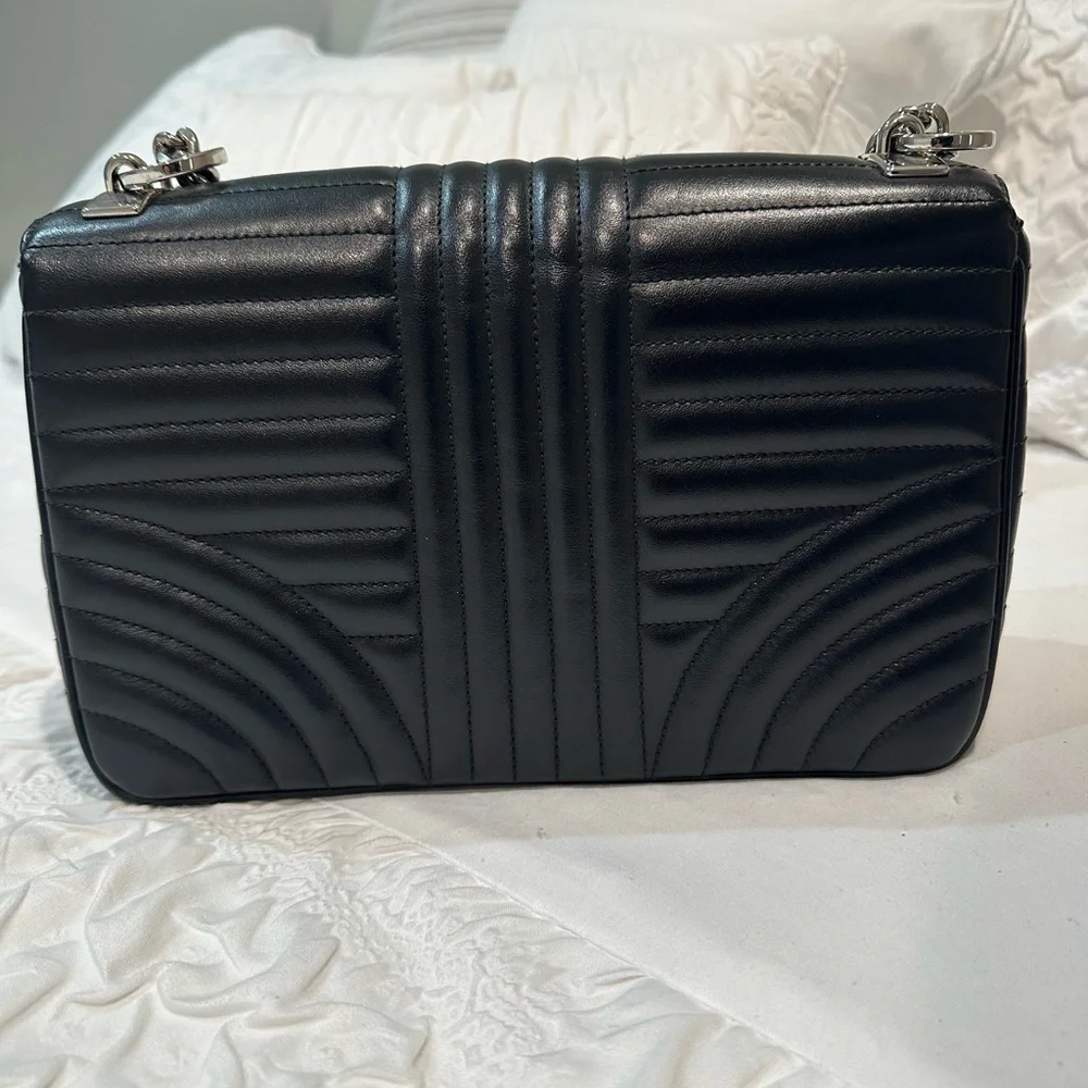 Prada Pattina Black Soft Calf Impun Handbag. - Picture 7 of 9